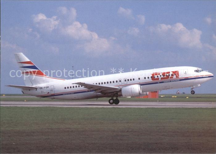 Flugzeuge Zivil CSA Czech Airlines Boeing 737-45S OK-FG