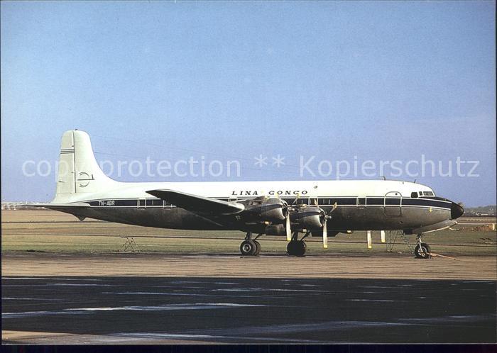 Flugzeuge Zivil Lina Congo DC-6 TN-ABR
