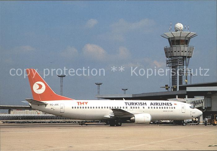 Flugzeuge Zivil Turkish Airlines Boeing 737-400 TC-JDE
