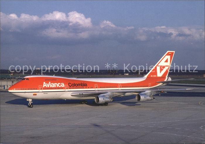 Flugzeuge Zivil Avianca Colombia old cs Boeing 747-124 HK-2000