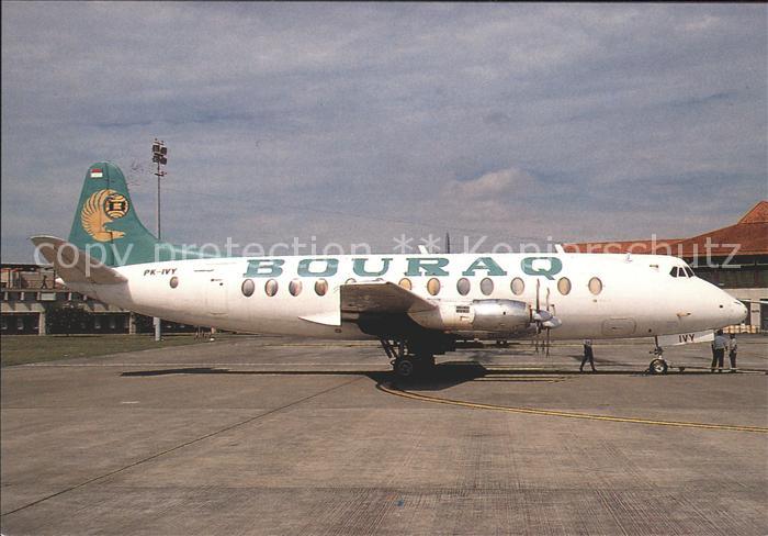 Flugzeuge Zivil Bouraq Vickers 843 Viscount PX-IVY c/n 455