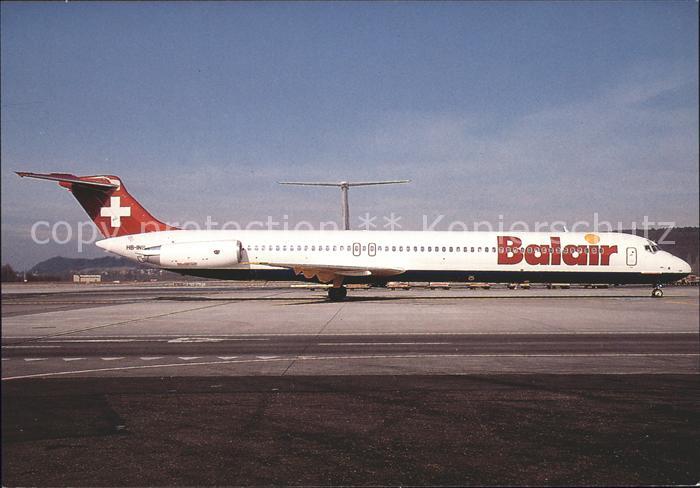 Flugzeuge Zivil Balair Douglas DC9-82 HB-INB c/n 49101/1051