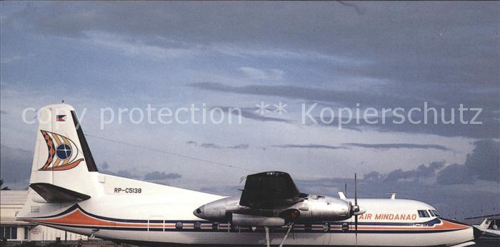 Flugzeuge Zivil Air Mindanao Fairchild F-27J RP-C5138c/n 120