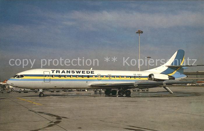 Flugzeuge Zivil Transwede Aerospatiale Caravele 108 SE-