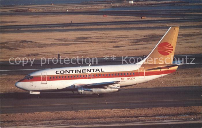 Flugzeuge Zivil Continental B-737-100 NI4206