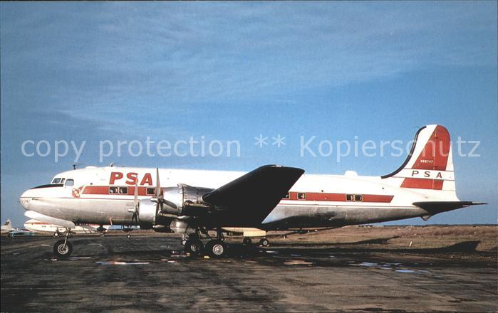 Flugzeuge Zivil PSA Pacific Southwest Airlines Douglas DC-4 N88747 c/n 3116