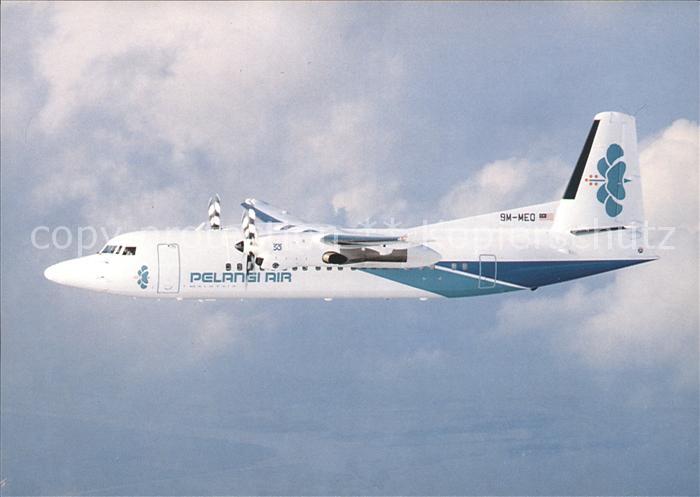 Flugzeuge Zivil Pelangi Air Fokker 50 9M-MEQ