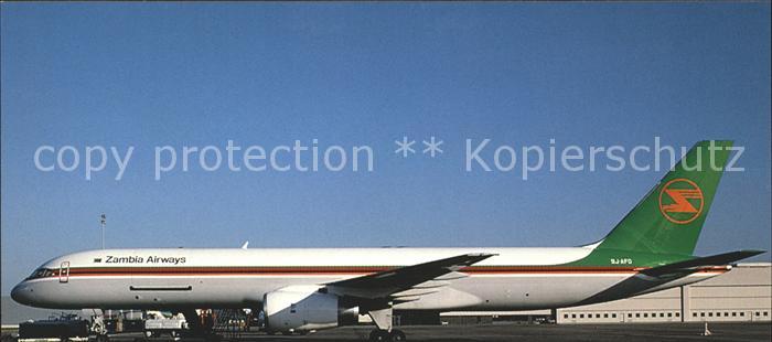 Flugzeuge Zivil Zambia Airways Boeing 757-23APF 9J-AFO c/n 24635/258