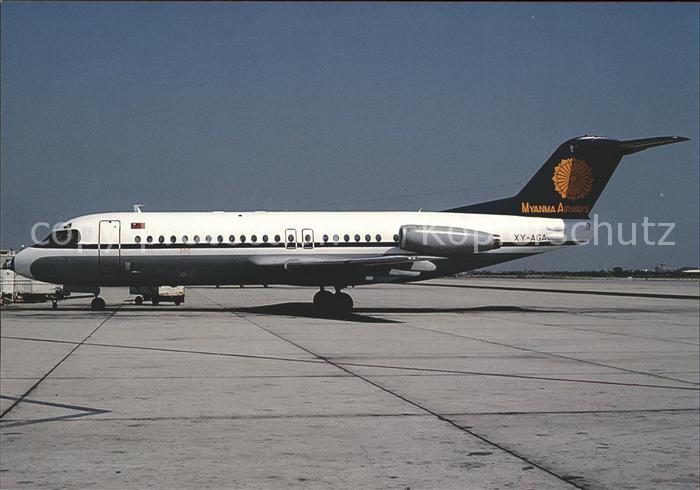 Flugzeuge Zivil Myanma Airways Fokker F28-4000 XY-AGA c/n 11232