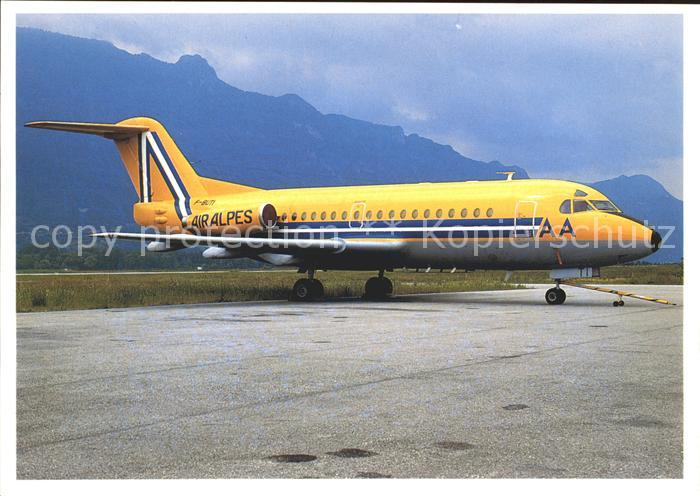 Flugzeuge Zivil Air ALpes Fokker F.28 F-BUTI c/n 11034