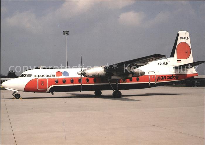 Flugzeuge Zivil Pan Adria Fairchild FH-227B YU-ALD c/n 533