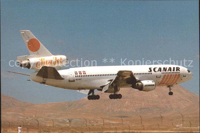 Flugzeuge Zivil Scanair Sunjet DC10-10 SE-DHT c/n 47833