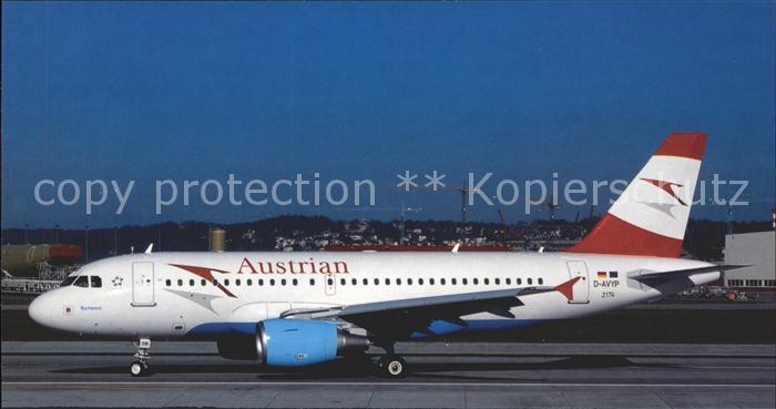 Flugzeuge Zivil Austrian Airlines A319-112 OE-LDB c/n 2174