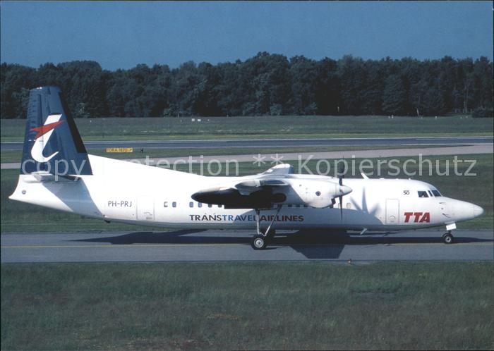 Flugzeuge Zivil Trans Travel Airlines Fokker 50 PH-PRJ c/n 20212