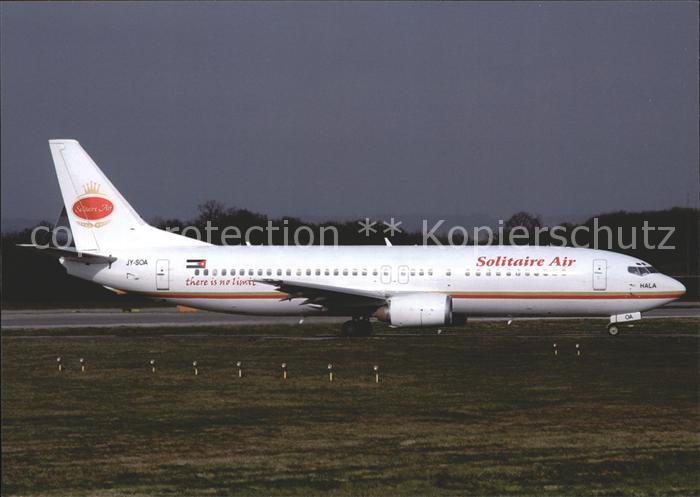 Flugzeuge Zivil Solitaire Air B-737-4Q8 JY-SOA c/n 25109