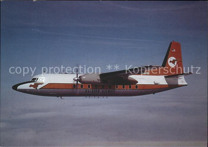 Flugzeuge Zivil Malayan Airways Fokker F27 Mk200 PH-FEP