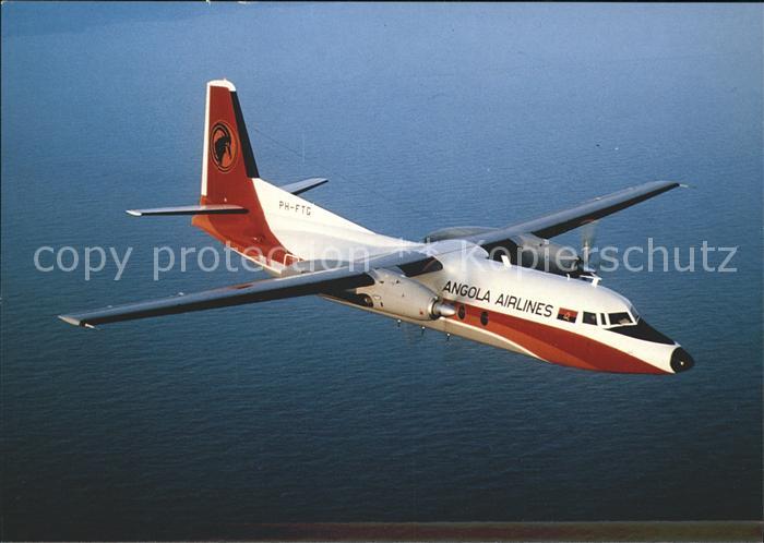 Flugzeuge Zivil Angola Airlines Fokker F27 Mk600 PH-FTG