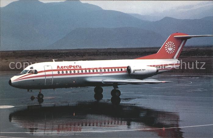 Flugzeuge Zivil AeroPeru Fokker F-28-1000 11065 OBR-1018