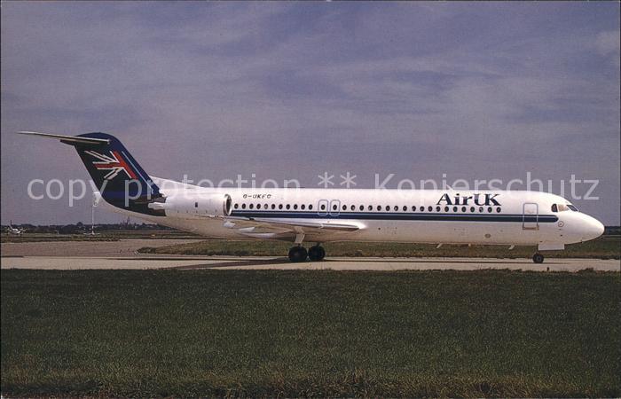 Flugzeuge Zivil Air UK Fokker F100 c/n 11263 G-UKFC