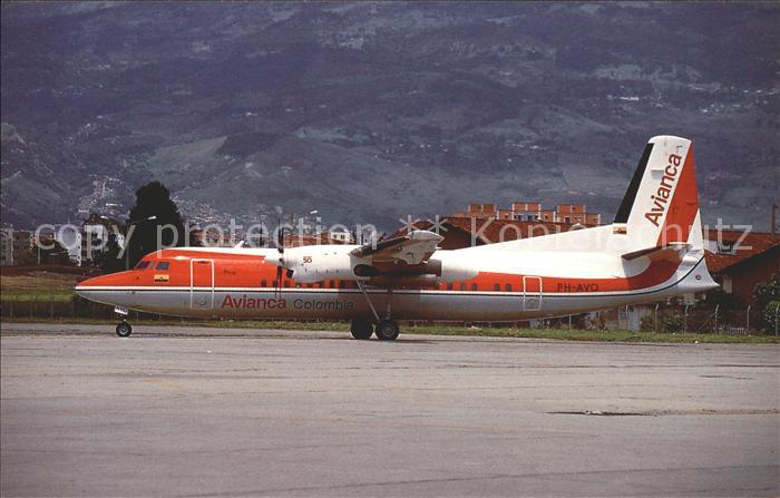 Flugzeuge Zivil Avianca Colombia Fokker 50 F27-050 PH-AVO cn 20297
