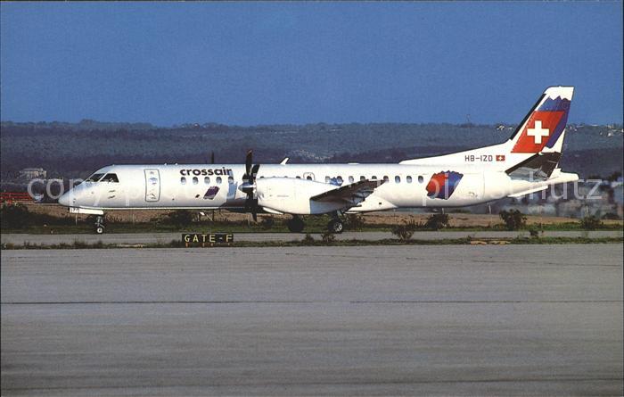 Flugzeuge Zivil Crossair Saab 2000 Concordino HB-IZD cn 2000-07