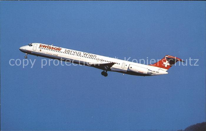 Flugzeuge Zivil Swissair Bachenbuelach McDonnell Douglas MD-81 DC-9-81 HB-IND cn