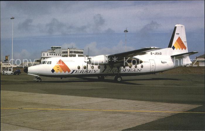 Flugzeuge Zivil Jersey European Fokker F27 G-JEAD