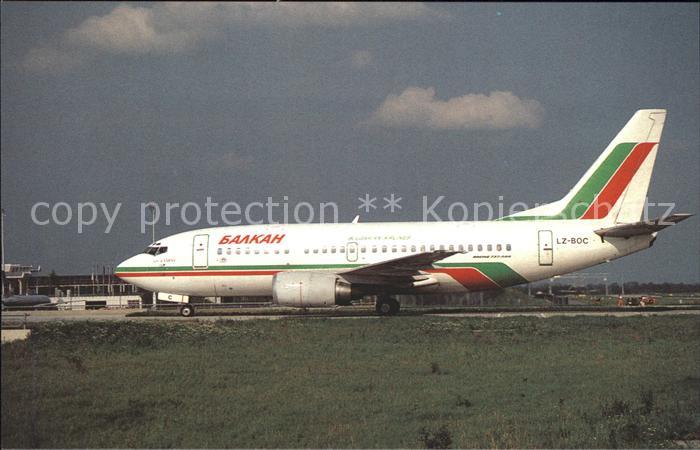 Flugzeuge Zivil Bulgarian Airlines Boeing 737-500 LZ-BOC