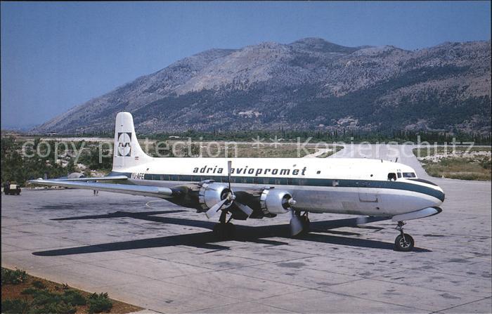 Flugzeuge Zivil AdriaAviopromet Douglas DC-6B YU-AFE c/n 43552/240
