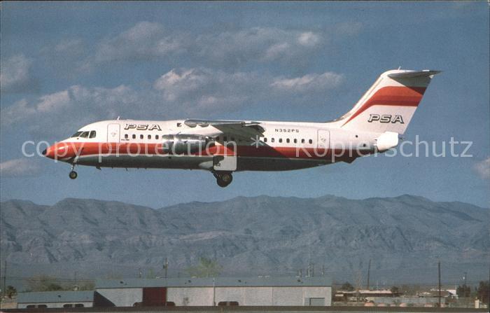 Flugzeuge Zivil PSA Pacific Southwest Airlines BAe 146-200A N352PS C/n E-2030