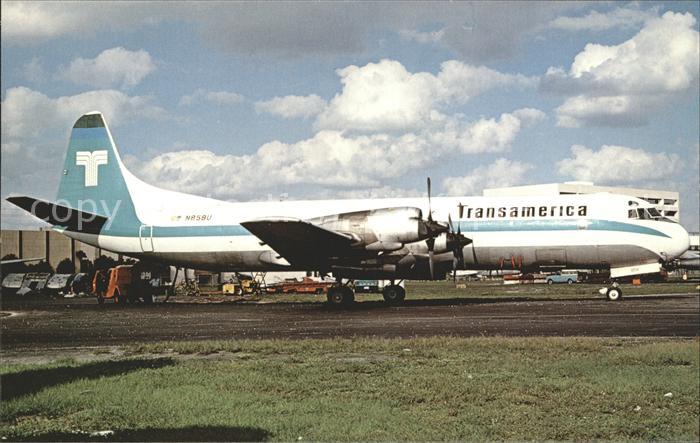 Flugzeuge Zivil Transamerica Airlines Lockheed L-188CF-Electra N858U c/n 2015