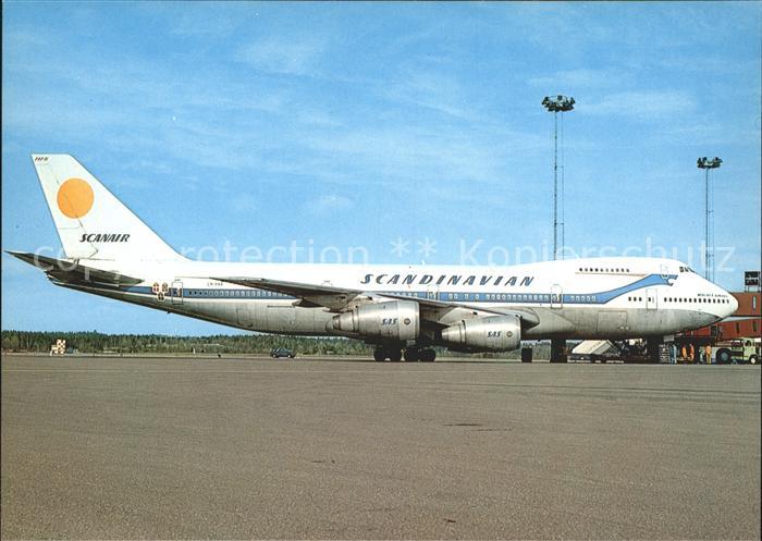 Flugzeuge Zivil SAS Scanair Scandinavian Boeing 747-283B