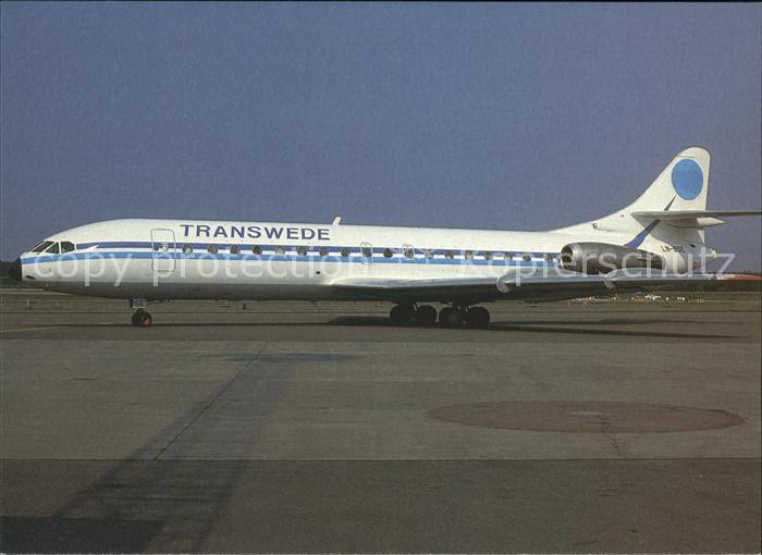 Flugzeuge Zivil Transwede Caravelle SE-210 LN-BSE