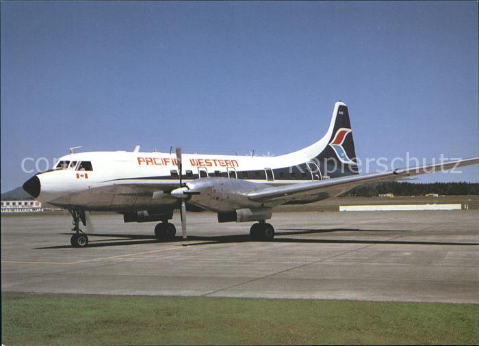 Flugzeuge Zivil Pacific Western Convair 640