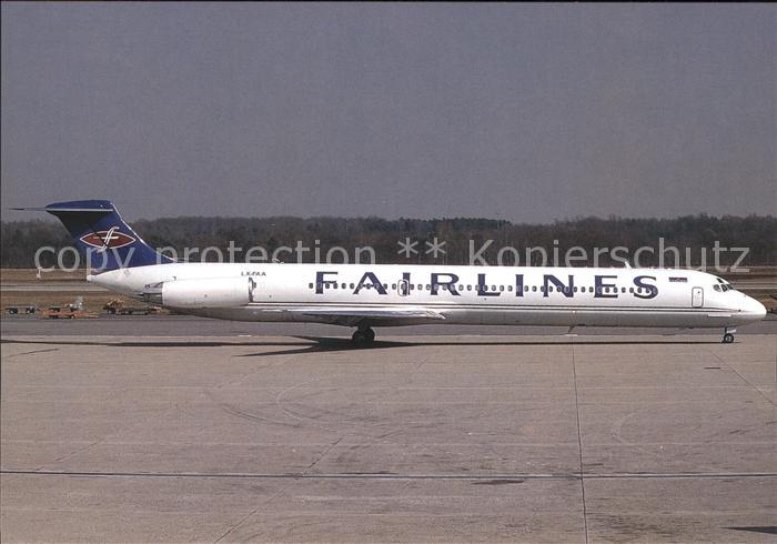 Flugzeuge Zivil Fairlines McDonnell Douglas MD-81 LX-FAA c/n 48051/975