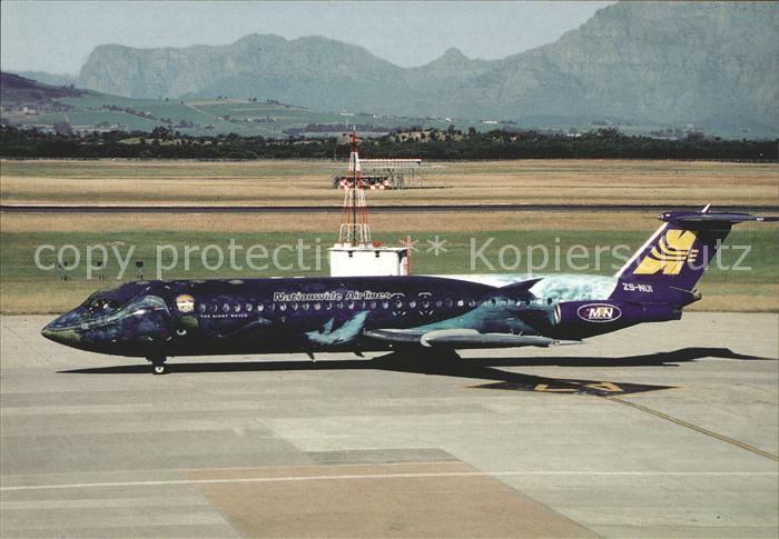 Flugzeuge Zivil Nationwide Airlines The Right Whale Colours BAC 1-11-537GF ZS-NU