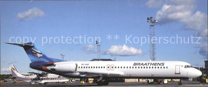 Flugzeuge Zivil Braathens Fokker 100 SE-DUE c/n 11326