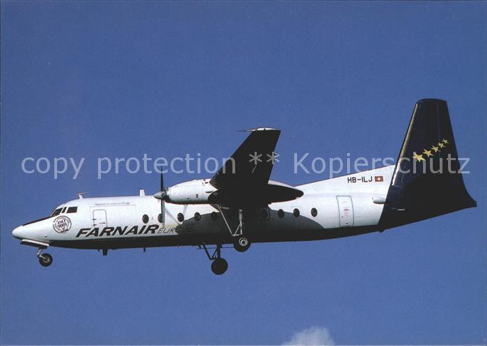 Flugzeuge Zivil Farnair Europe F-27-500 HB-ILJ c/n 10596