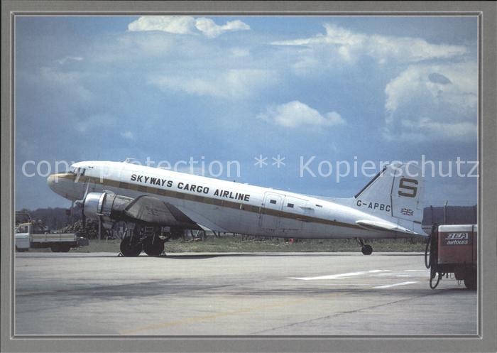 Flugzeuge Zivil Skyways Cargo Airline Douglas DC-3 C-47B-20-DK G-APBC cn 15676/2