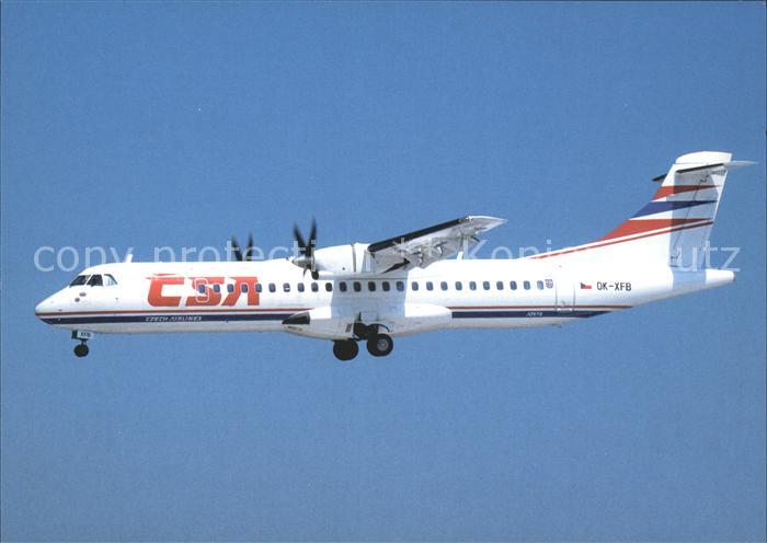 Flugzeuge Zivil CSA Aerospatiale Alenia ATR72-202 OK-XFB cn 297