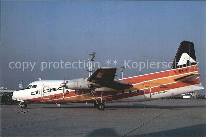 Flugzeuge Zivil Air Alsace F27 Friendship 400 F-BYAA c/jn 10340