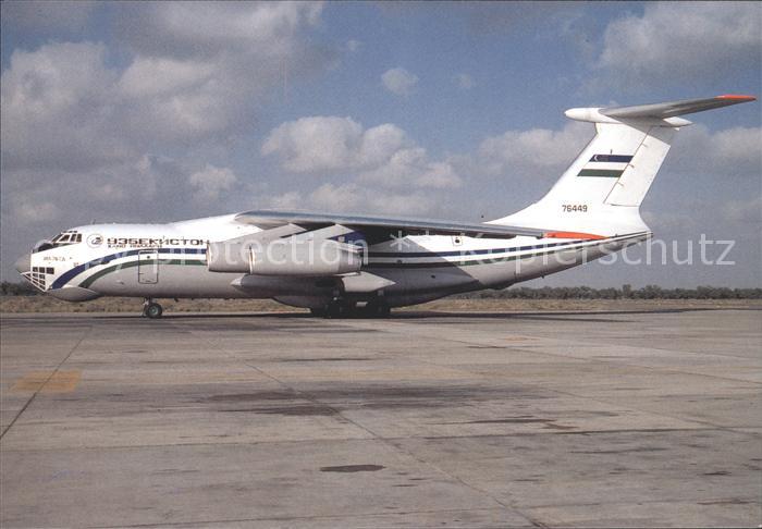 Flugzeuge Zivil Uzbekistan Airways Ilyushin IL-76 76449