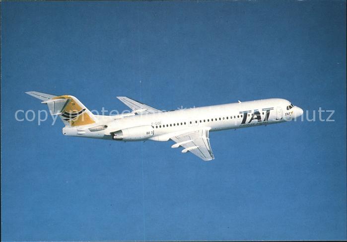 Flugzeuge Zivil TAT European Airlines Fokker 100 F-GIOE