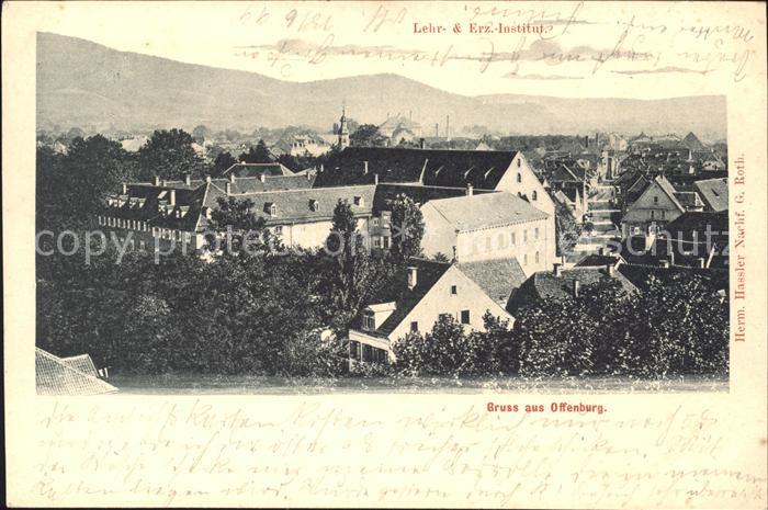 Offenburg Lehr und Erz. Institut Deutsche Reichspost
