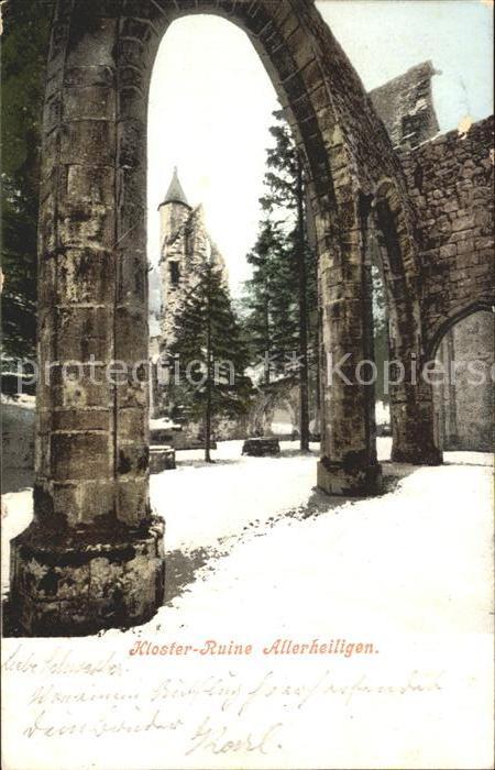 Oppenau Klosterruine Allerheiligen im Winter