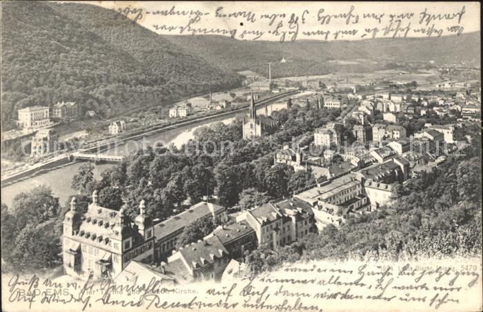 Bad Ems Vier Tuerme und Katholische Kirche