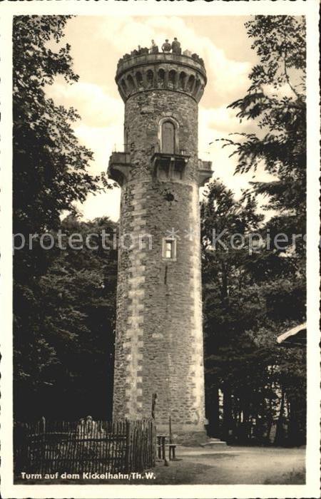 Ilmenau Thueringen Aussichtsturm auf dem Kickelhahn