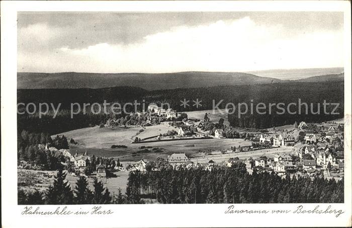 Hahnenklee-Bockswiese Harz Panorama Blick vom Bocksberg Serie Aus deutschen Land