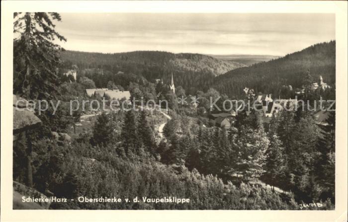 Schierke Harz Oberschierke Blick von der Vaupelsklippe