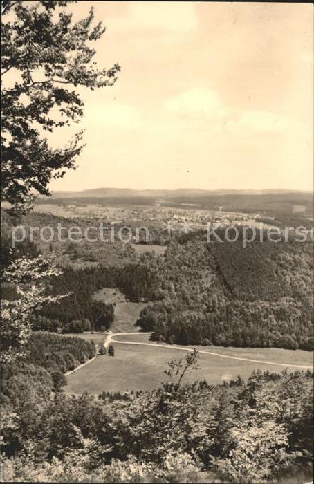 Schmiedefeld Rennsteig Blick ins obere Vessertal